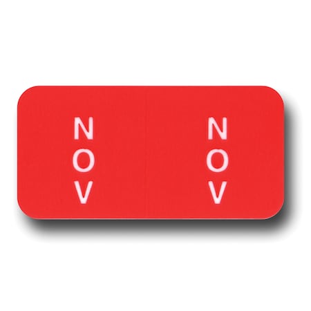 Asp File Right Color-Code Month Labels - Ringbook, 1 Set: Nov Pk 380-01